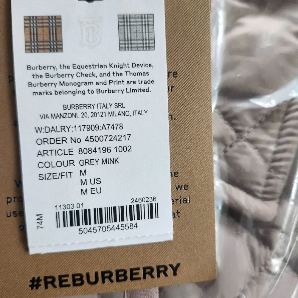 New Burberry quilted jacket - Picture 3 of 6